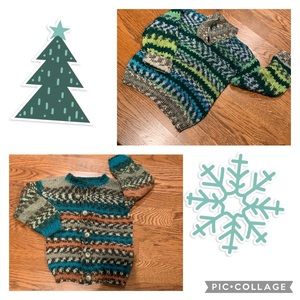 TWO beautiful handmade sweaters.